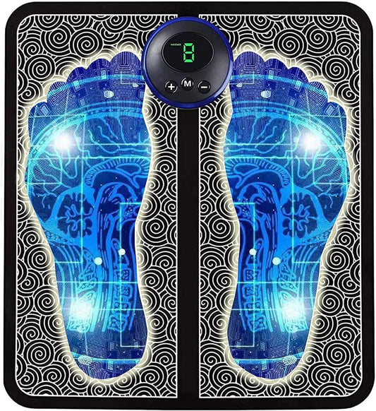 Portable Vibrating Bubble Electric (EMS) Instant Foot Pain Relief Massager Mat