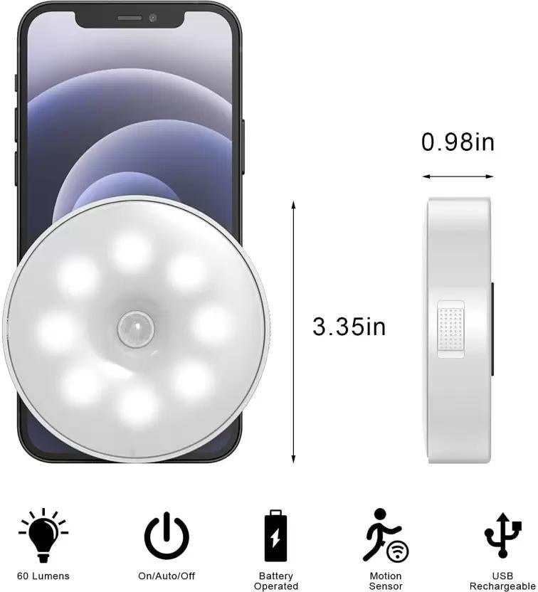 Motion Sensor Light for Home |USB Charging | Wireless Self Adhesive LED Night Light